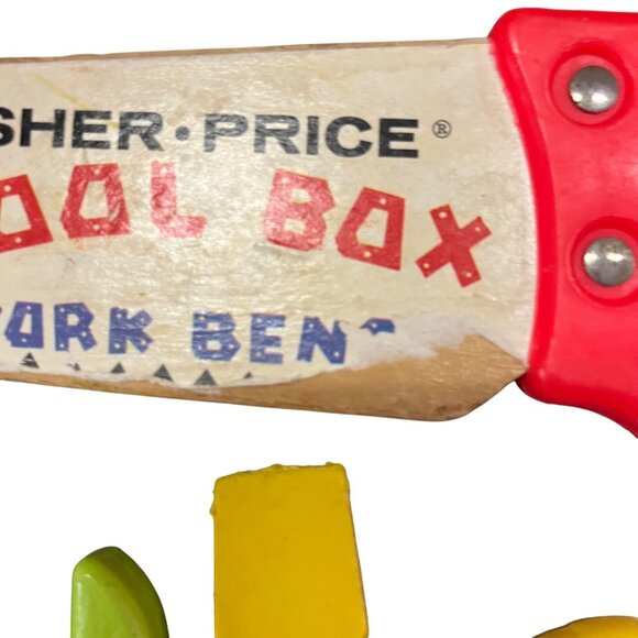 Fisher Price Toy Tool Replacement Set 8-Piece Plastic & Wood Used - Picture 3 of 6